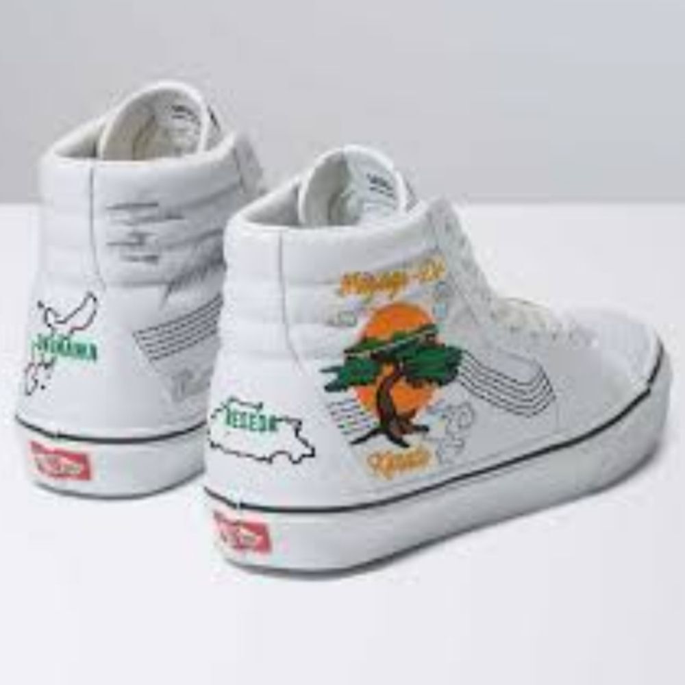 Vans X Cobra Kai Miyagi-Do Karate Sk8-Hi Skate Shoes Sneakers, 7M 8.5W
